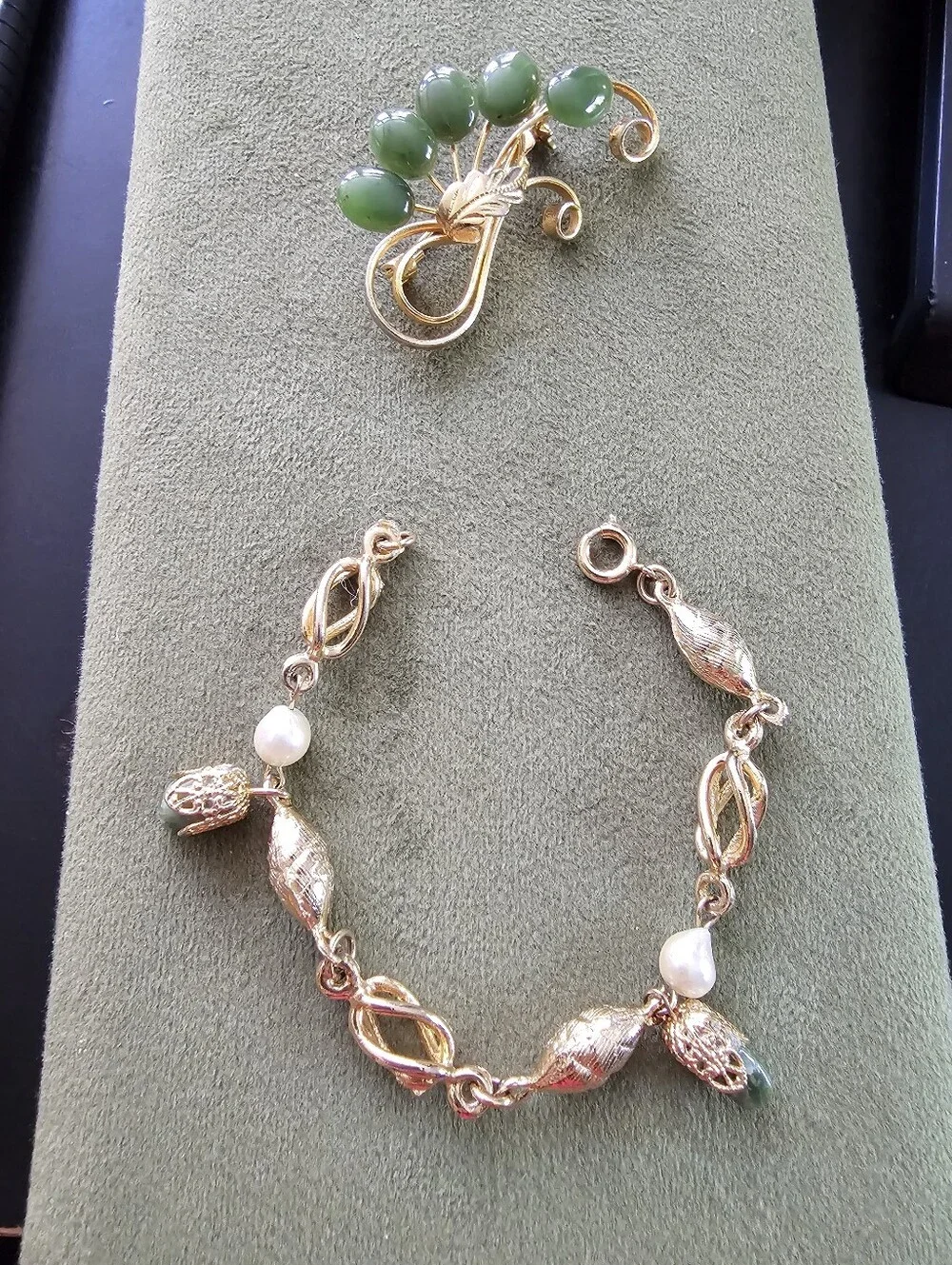 Vintage Brooch And Bracelet